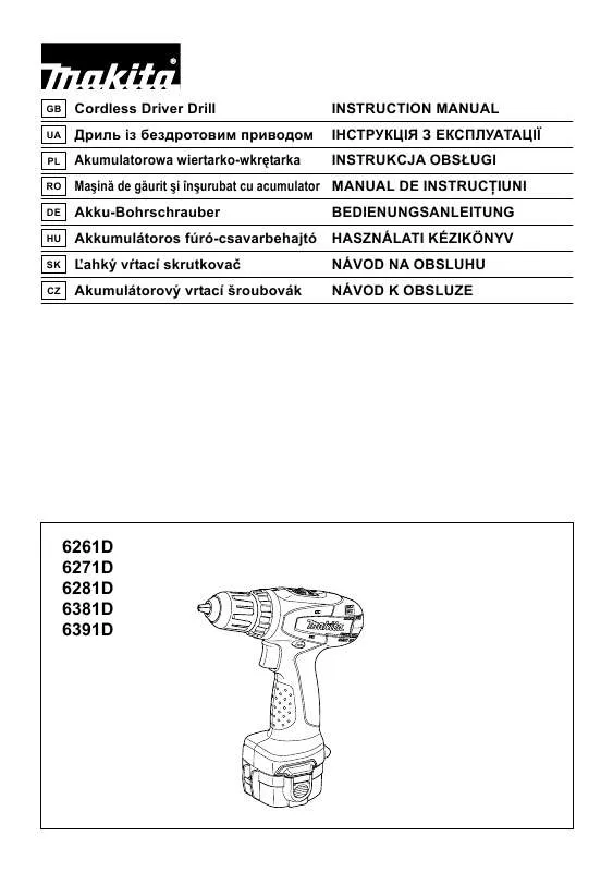 Mode d'emploi MAKITA 6271D