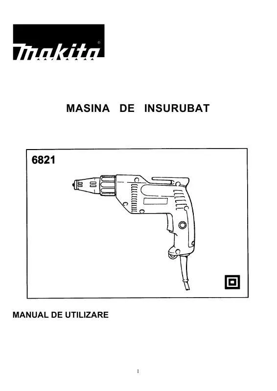 Mode d'emploi MAKITA 6821