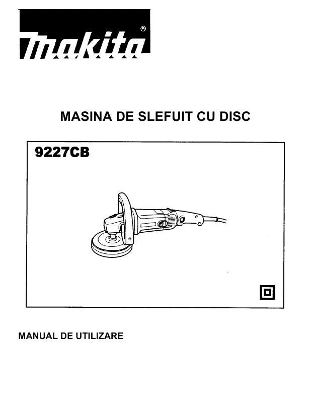 Mode d'emploi MAKITA 9227CB