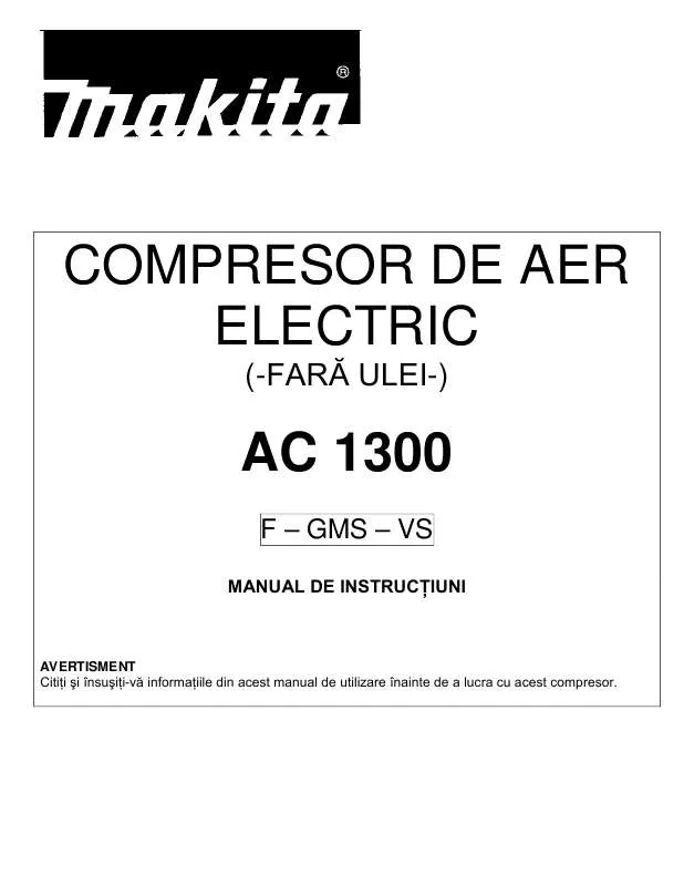 Mode d'emploi MAKITA AC1300