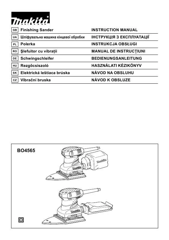 Mode d'emploi MAKITA BO4565