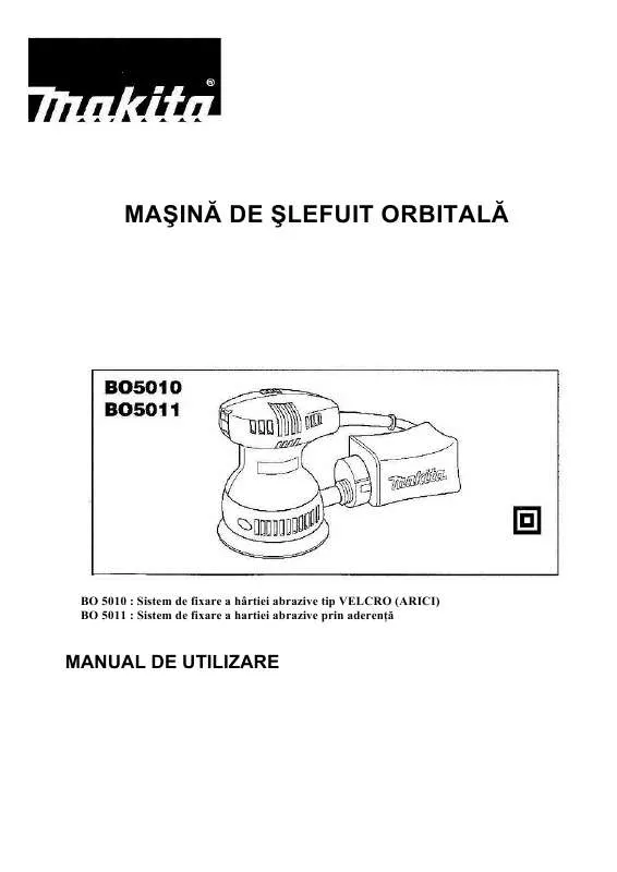 Mode d'emploi MAKITA BO5010