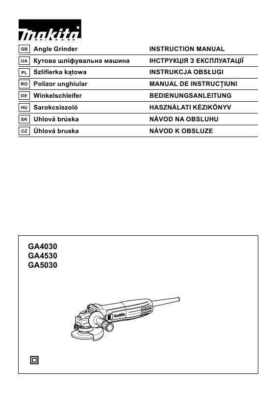 Mode d'emploi MAKITA GA4030