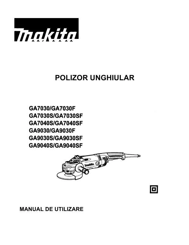 Mode d'emploi MAKITA GA9040SF