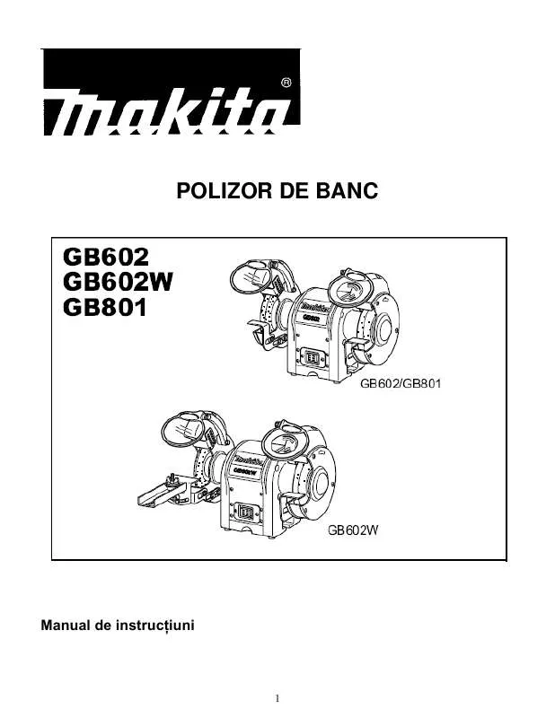 Mode d'emploi MAKITA GB602