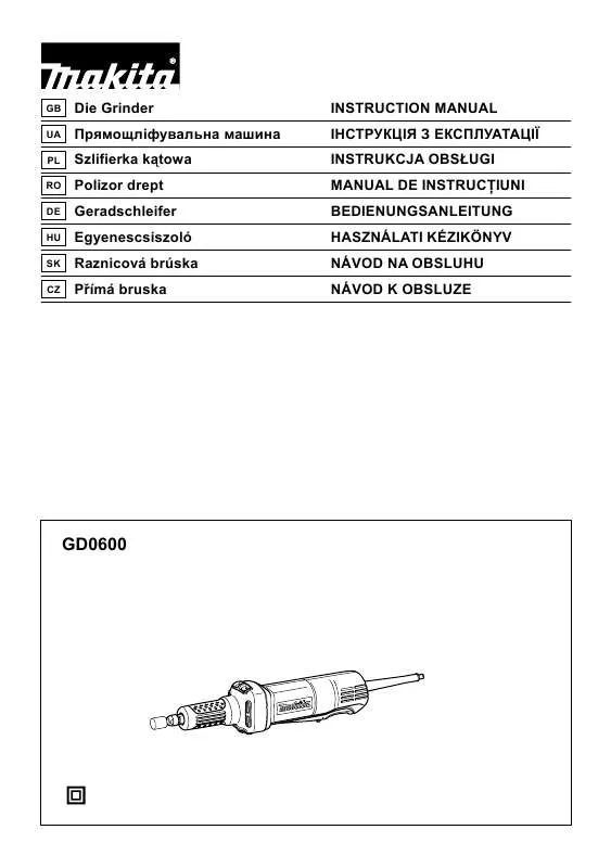 Mode d'emploi MAKITA GD0600