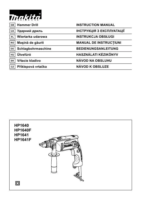 Mode d'emploi MAKITA HP1640F