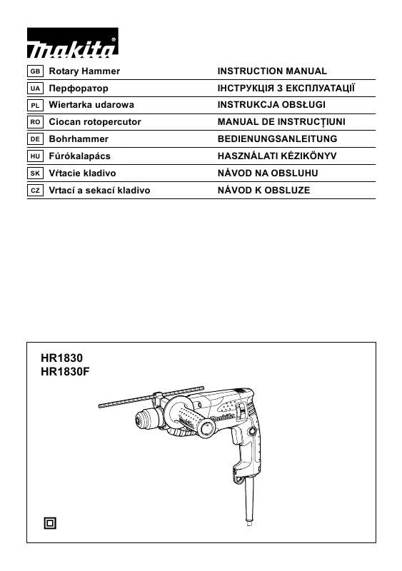 Mode d'emploi MAKITA HR1830