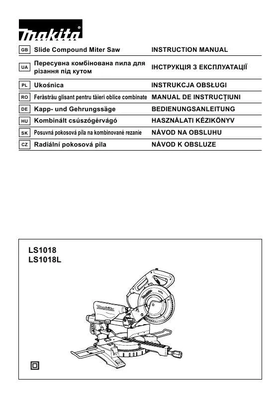 Mode d'emploi MAKITA LS1018