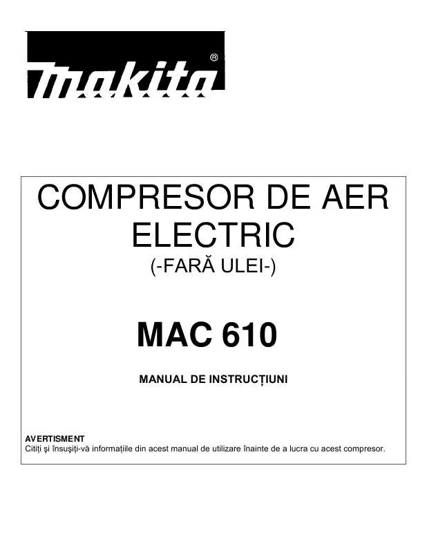 Mode d'emploi MAKITA MAC610