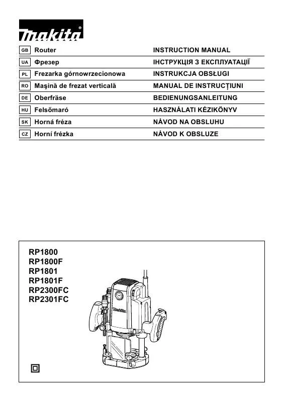 Mode d'emploi MAKITA RP1800F