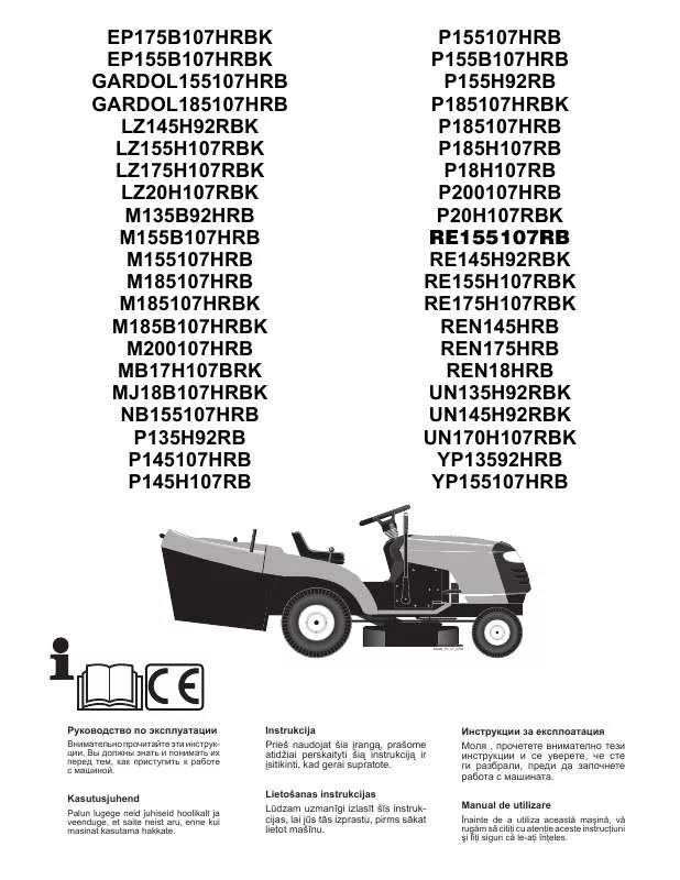 Mode d'emploi MCCULLOCH UN135H92RBK