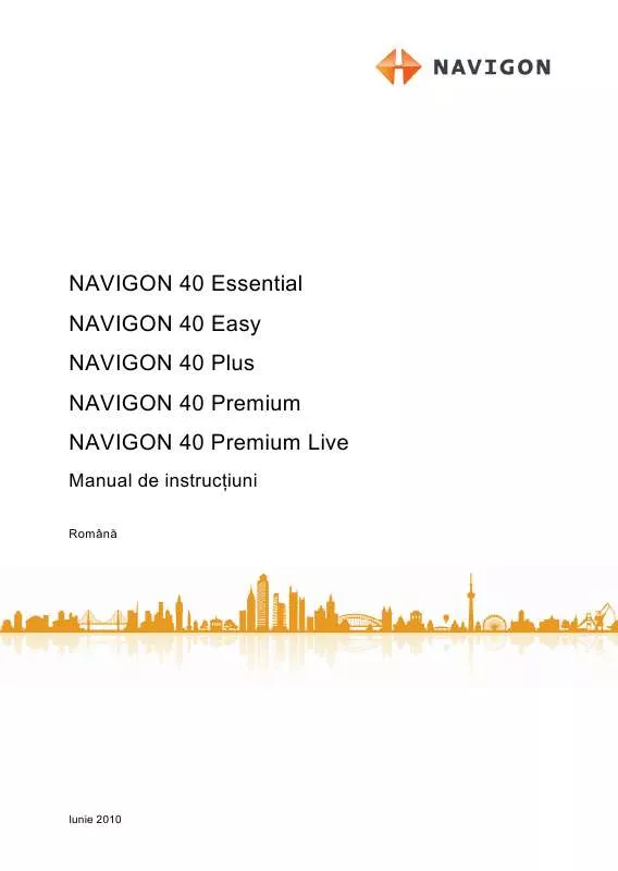 Mode d'emploi NAVIGON 40 PREMIUM LIVE