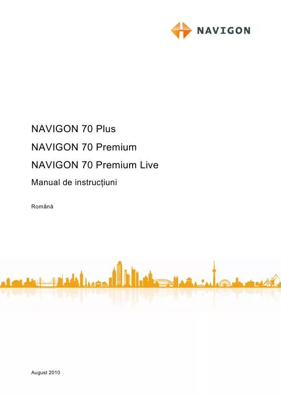 Mode d'emploi NAVIGON NAVIGON 70 PREMIUM LIVE