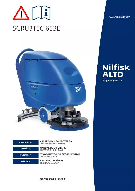 Mode d'emploi NILFISK SCRUBTEC 651