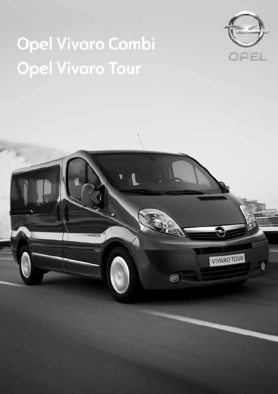 Mode d'emploi OPEL VIVARO COMBI