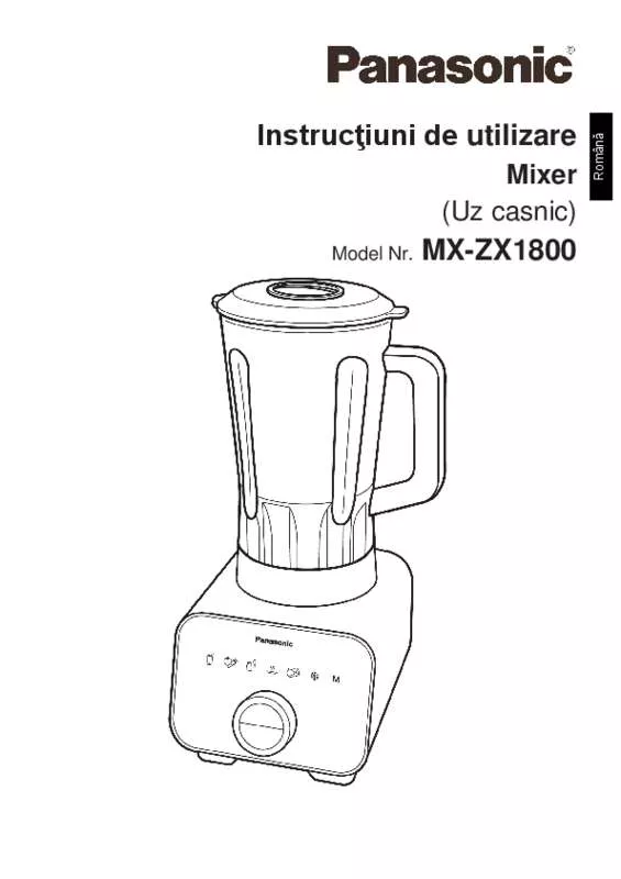 Mode d'emploi PANASONIC MXZX1800