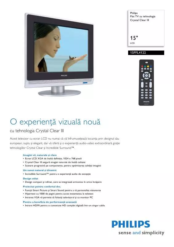 Mode d'emploi PHILIPS 15PFL4122