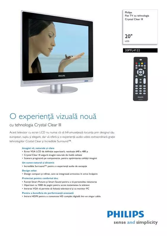 Mode d'emploi PHILIPS 20PFL4122