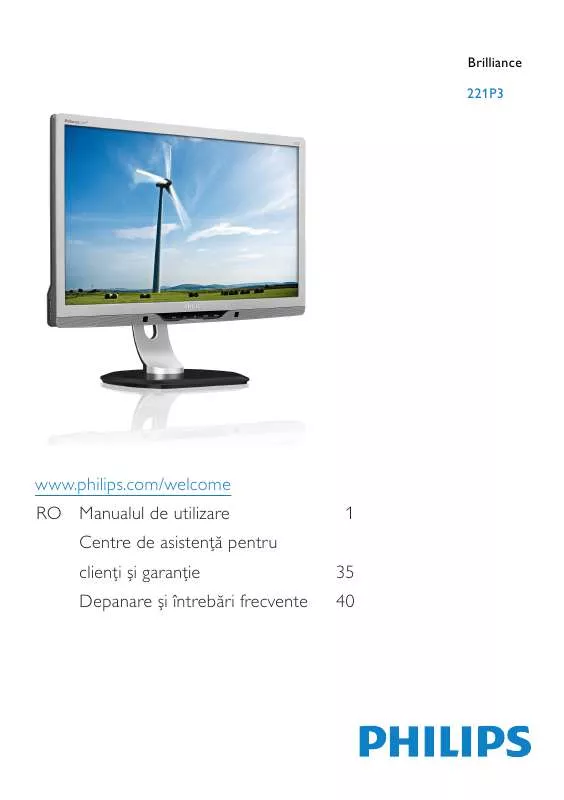 Mode d'emploi PHILIPS 221P3LPES