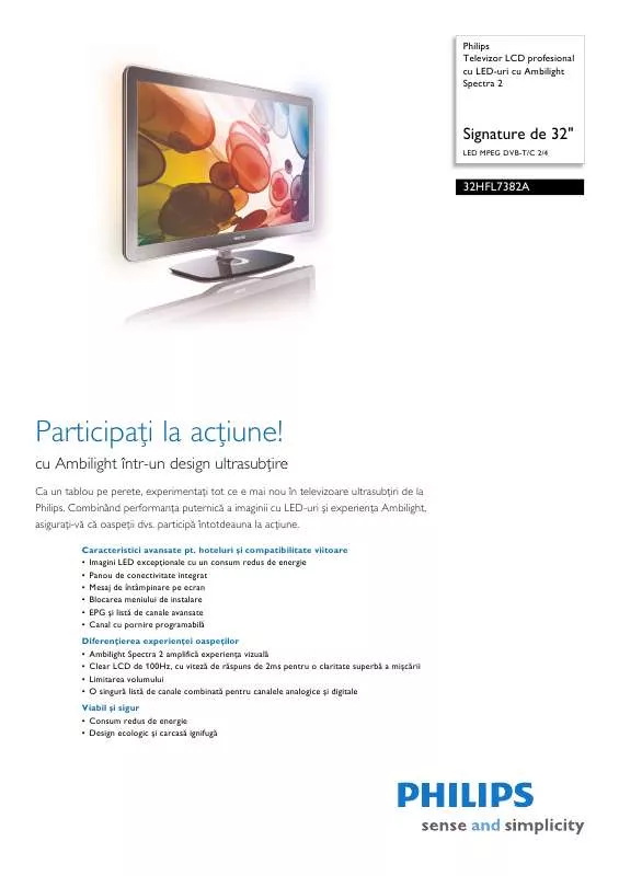 Mode d'emploi PHILIPS 32HFL7382A