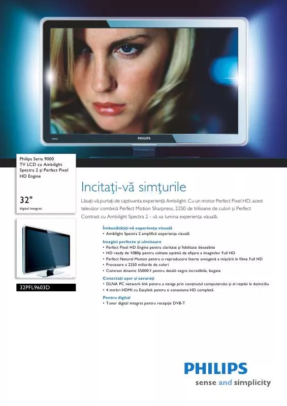 Mode d'emploi PHILIPS 32PFL9603D