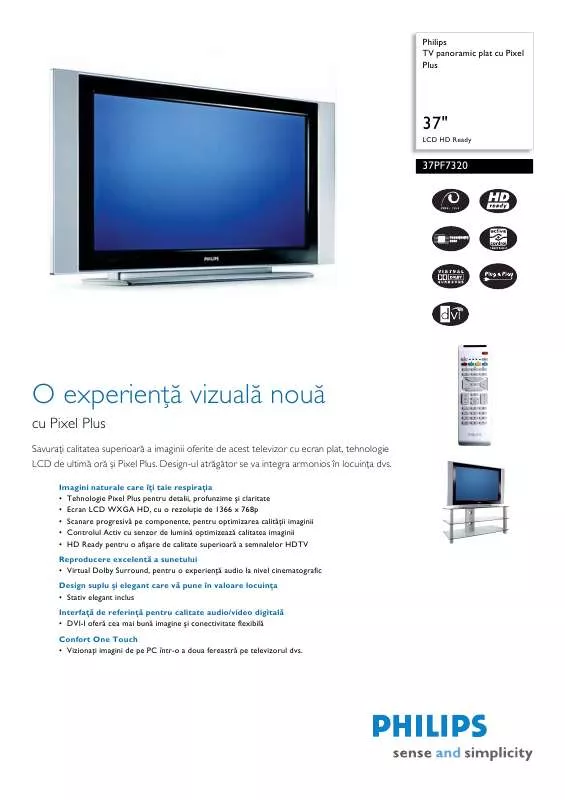 Mode d'emploi PHILIPS 37PF7320