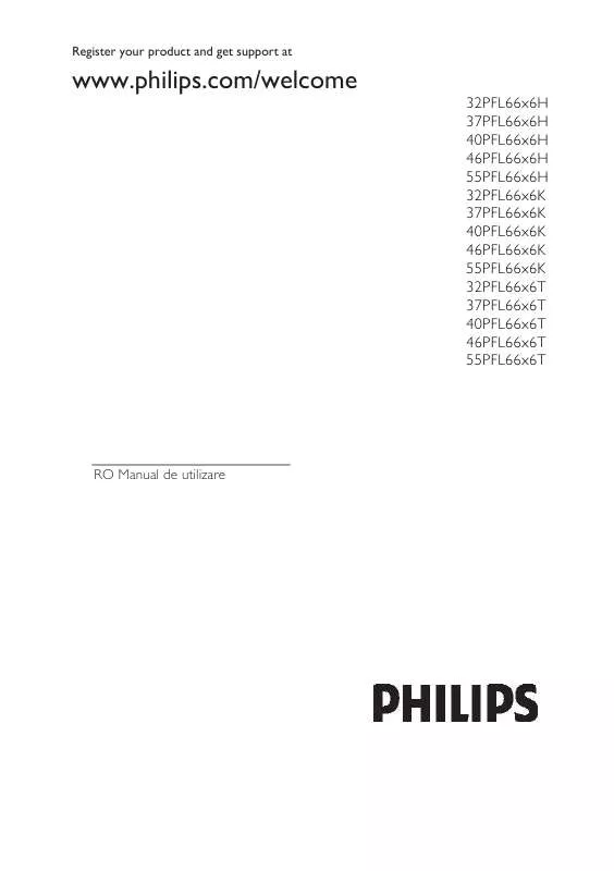 Mode d'emploi PHILIPS 40PFL6606H