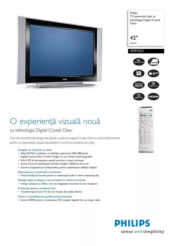 Mode d'emploi PHILIPS 42PF5321