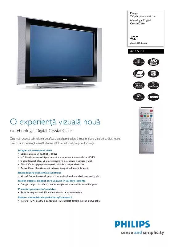 Mode d'emploi PHILIPS 42PF5331