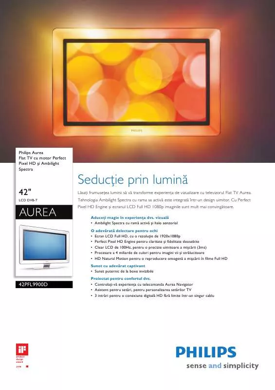 Mode d'emploi PHILIPS 42PFL9900D