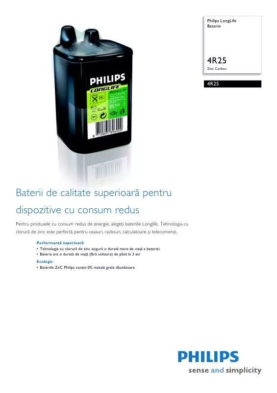 Mode d'emploi PHILIPS 4R25