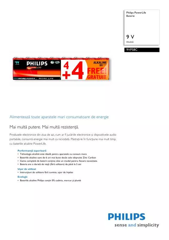 Mode d'emploi PHILIPS 9VPS8C