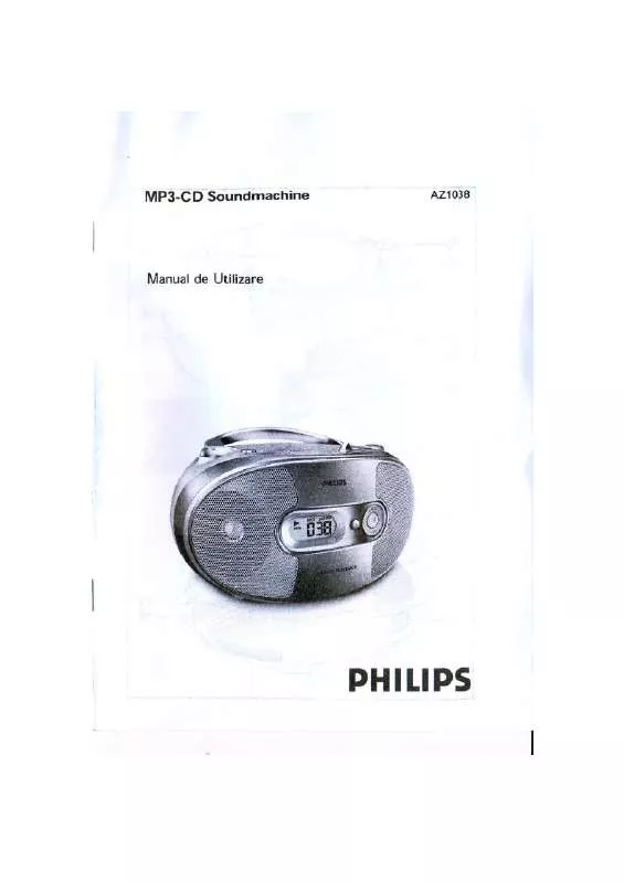 Mode d'emploi PHILIPS AZ1038