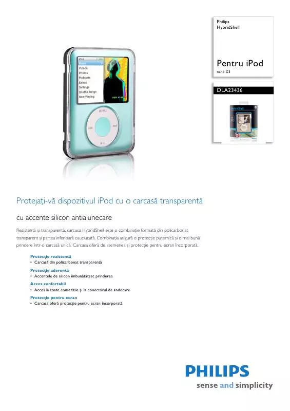 Mode d'emploi PHILIPS DLA23436