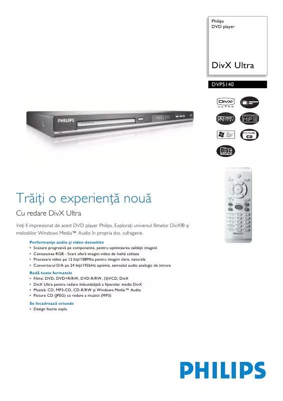 Mode d'emploi PHILIPS DVP5140