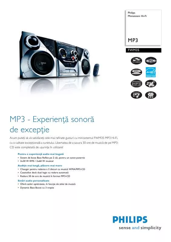 Mode d'emploi PHILIPS FWM35