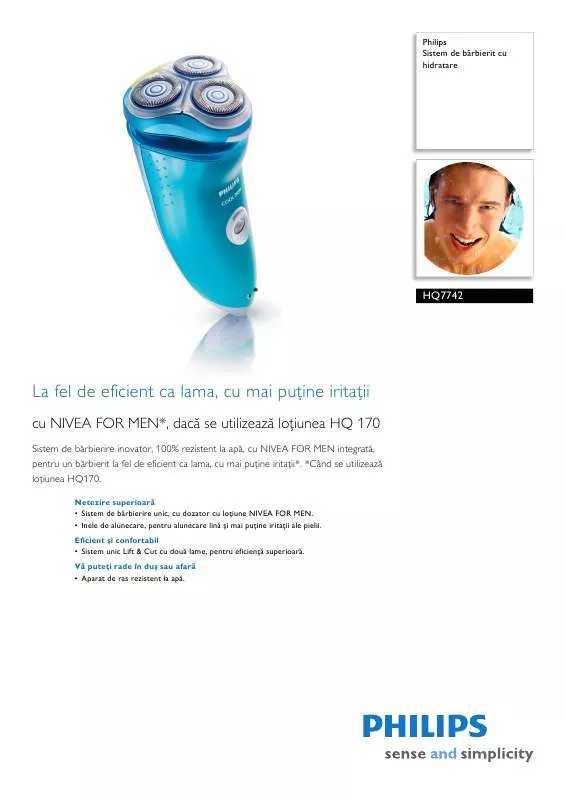 Mode d'emploi PHILIPS HQ 7742