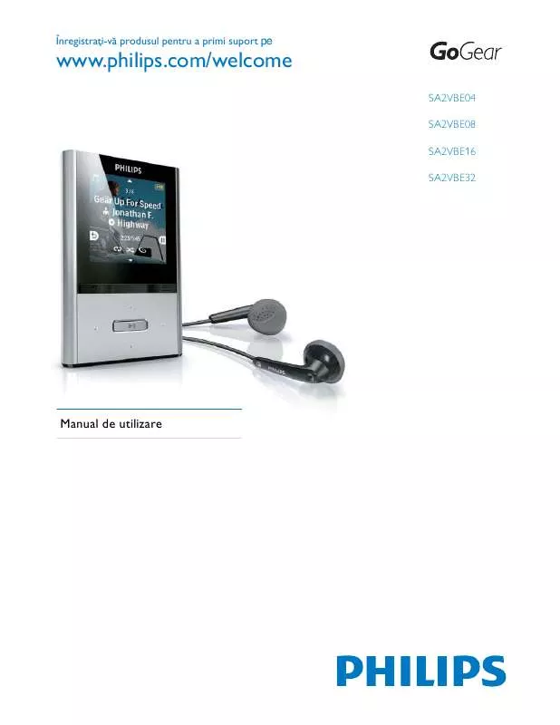 Mode d'emploi PHILIPS SA2VBE04P