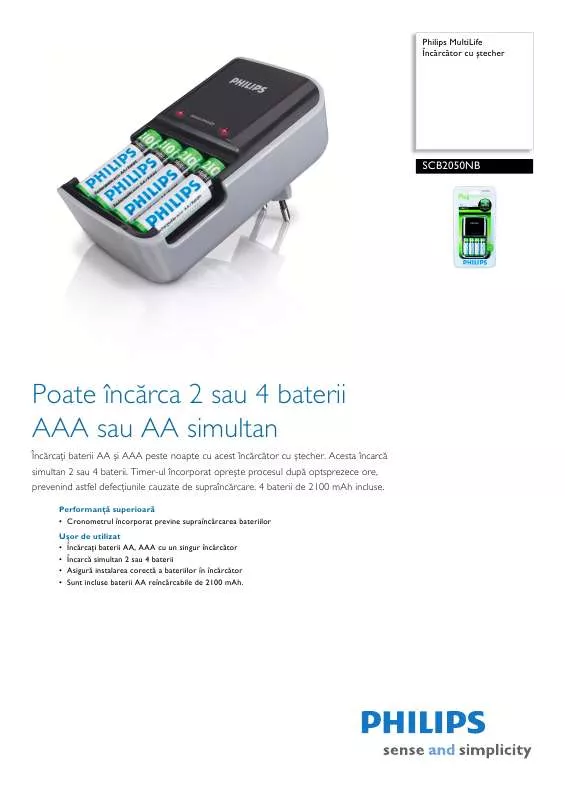 Mode d'emploi PHILIPS SCB2050NB