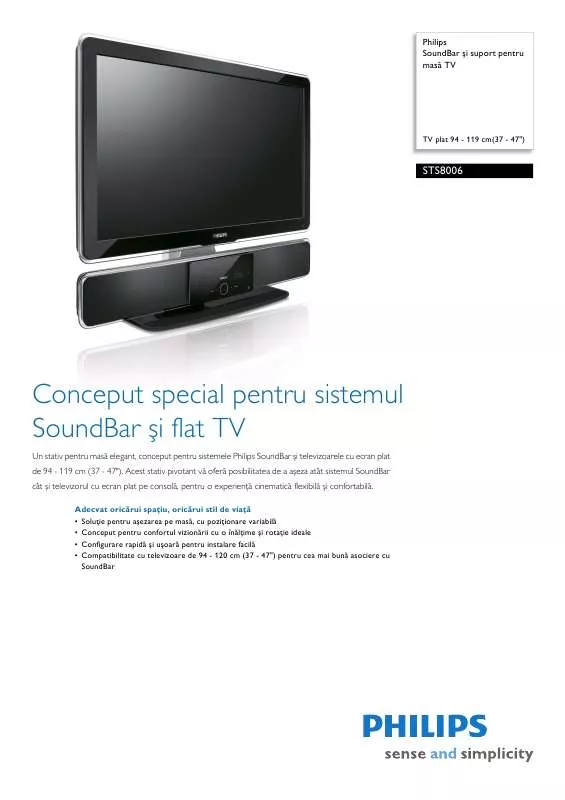 Mode d'emploi PHILIPS STS-8006