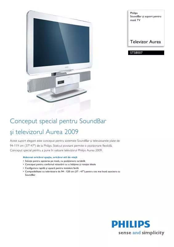 Mode d'emploi PHILIPS STS-8007