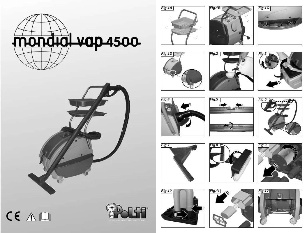 Mode d'emploi POLTI MONDIAL VAP 4500