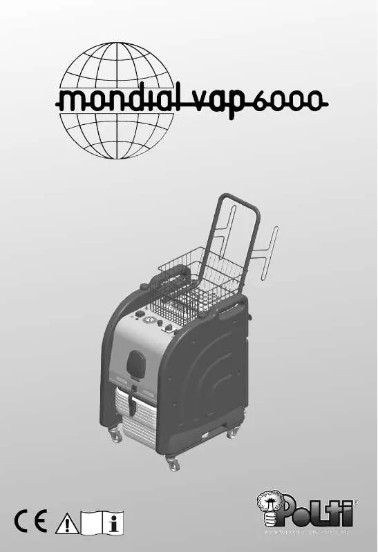 Mode d'emploi POLTI MONDIAL VAP 6000