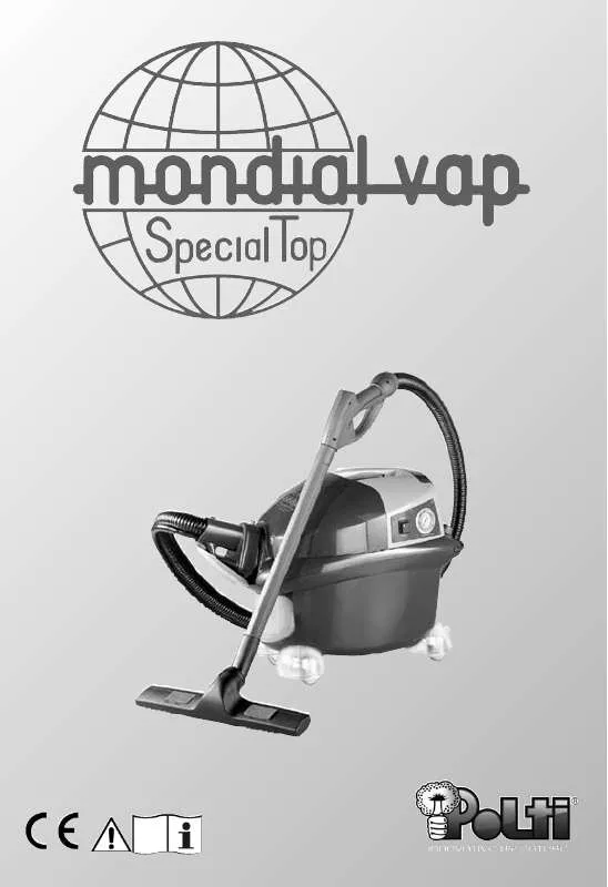 Mode d'emploi POLTI MONDIAL VAP SPECIAL TOP