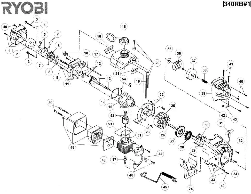 Mode d'emploi RYOBI 340RB-1