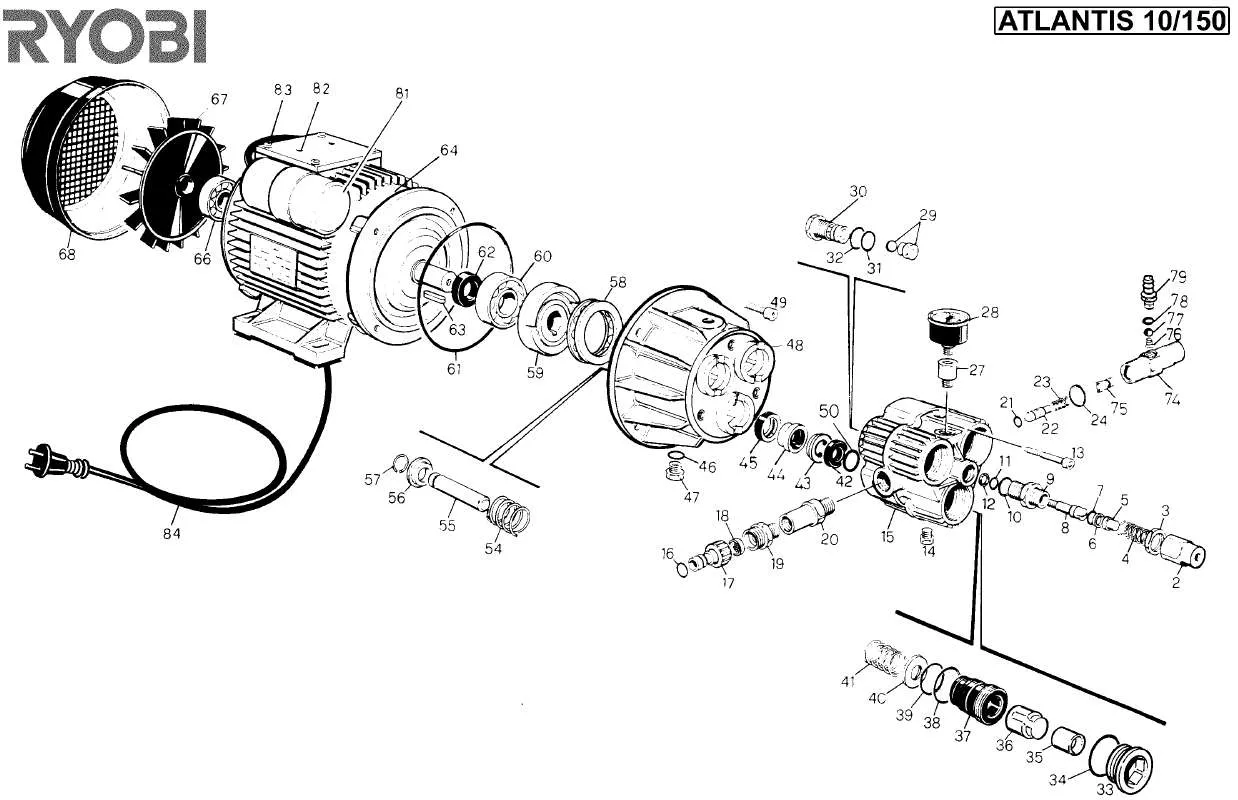 Mode d'emploi RYOBI ATLANTIS 10-150