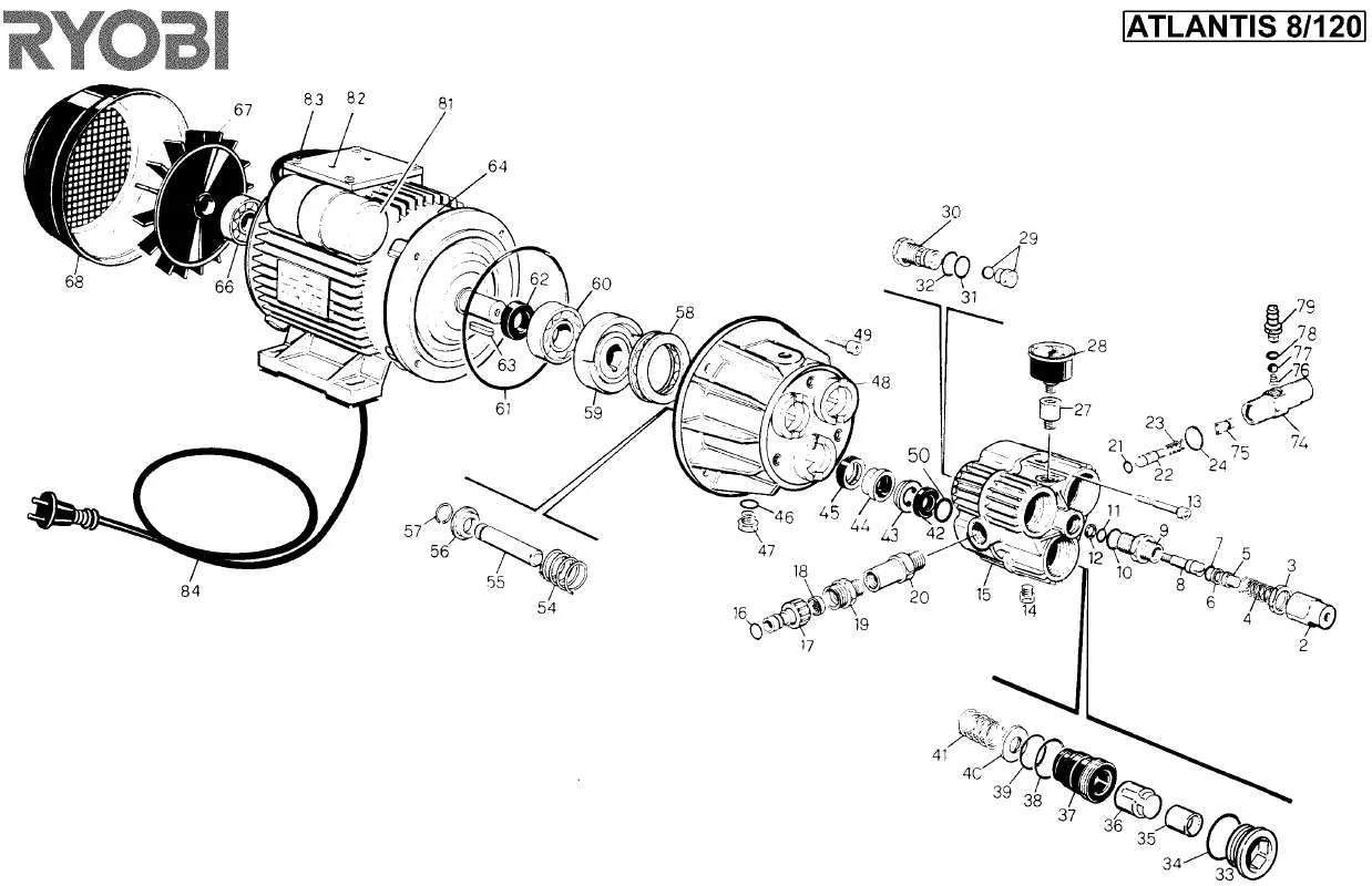 Mode d'emploi RYOBI ATLANTIS 8-120