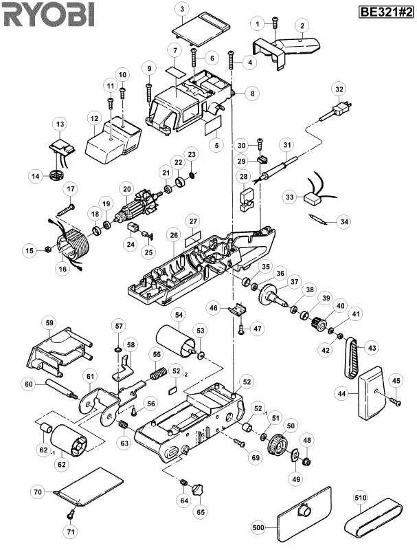 Mode d'emploi RYOBI BE321-2