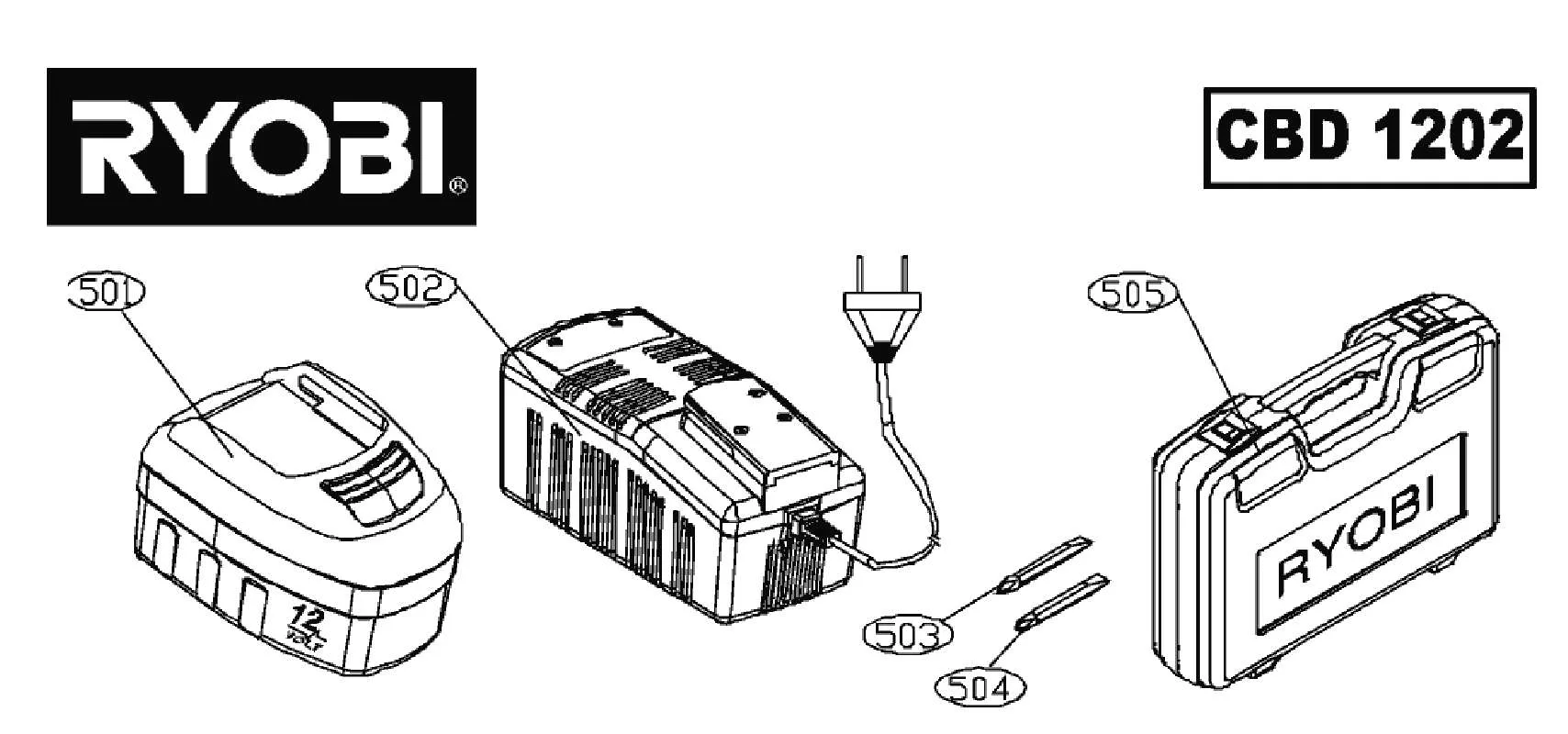 Mode d'emploi RYOBI CBD 1202